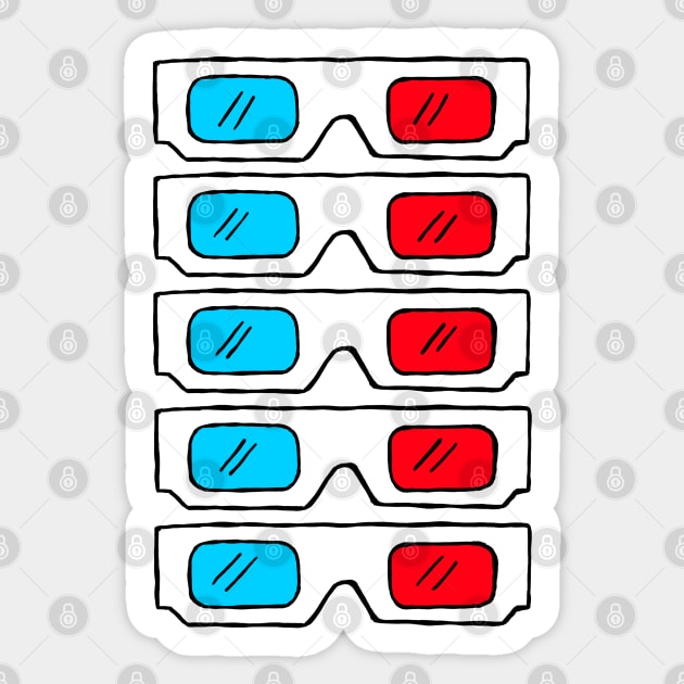 3D Glasses Sticker by chawlie